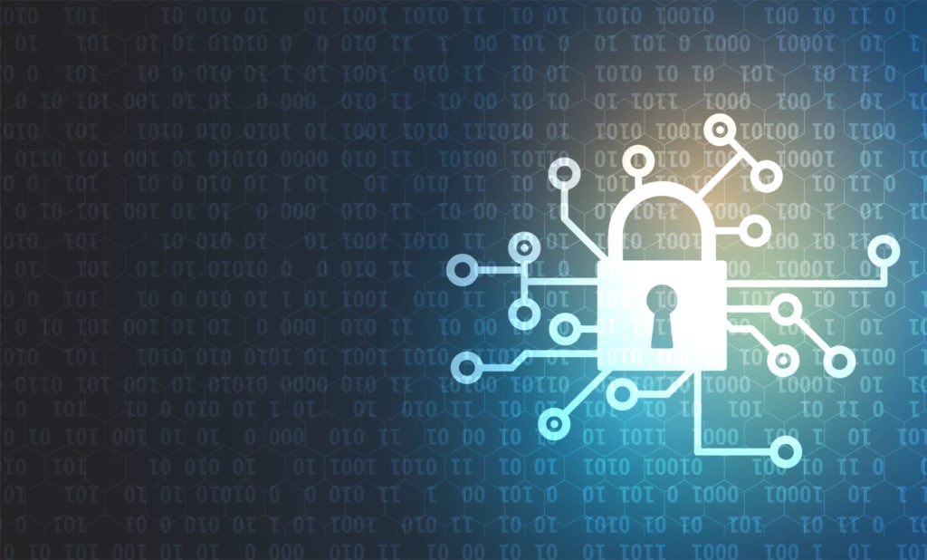 Cyber security and information or network protection. Future cyber technology web services for business and internet project